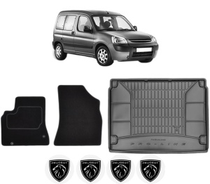 Set Covorase Presuri Auto Si Tavita Portbagaj PEUGEOT PARTNER TEPEE din 2008-2018 PEUGEOT - Img 2