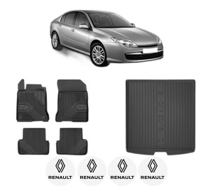 Set Covorase Presuri Auto Si Tavita Portbagaj RENAULT LAGUNA III (BT0/1) din 2007-2015 RENAULT - Img 2