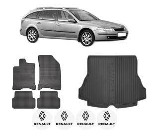Set Covorase Presuri Auto Si Tavita Portbagaj RENAULT LAGUNA II Grandtour (KG0/1_) din 2001-2007 RENAULT - Img 2