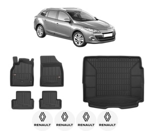Set Covorase Presuri Auto Si Tavita Portbagaj RENAULT MEGANE III Grandtour (KZ0/1) din 2008-2016 RENAULT - Img 2