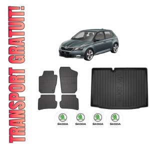 Set Covorase Presuri Auto Si Tavita Portbagaj SKODA FABIA III (NJ3) din 2014-2021 SKODA