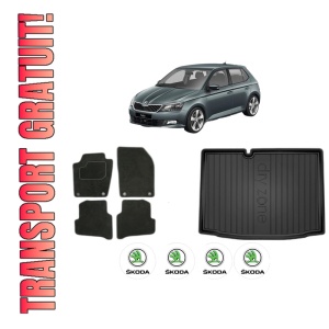 Set Covorase Presuri Auto Si Tavita Portbagaj SKODA FABIA III (NJ3) din 2014-2021 SKODA