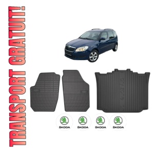 Set Covorase Presuri Auto Si Tavita Portbagaj SKODA ROOMSTER (5J7) din 2006-2015 SKODA