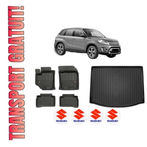 Set Covorase Presuri Auto Si Tavita Portbagaj SUZUKI VITARA (LY) din 2015-2016 SUZUKI