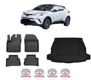 Set Covorase Presuri Auto Si Tavita Portbagaj TOYOTA C-HR (_X1_) din 2016-2019 TOYOTA - Img 2