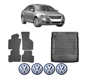 Set Covorase Presuri Auto Si Tavita Portbagaj Volkswagen PASSAT B6 (3C2) din 2005-2010 Volkswagen - Img 2