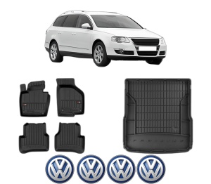 Set Covorase Presuri Auto Si Tavita Portbagaj Volkswagen PASSAT B6 Variant (3C5) din 2005-2011 Volkswagen - Img 2