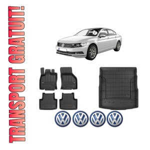 Set Covorase Presuri Auto Si Tavita Portbagaj Volkswagen PASSAT B8 (3G2, CB2) din 2014-2024 Volkswagen