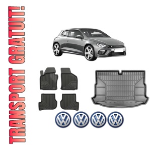 Set Covorase Presuri Auto Si Tavita Portbagaj Volkswagen SCIROCCO III (137, 138) din 2008-2017 Volkswagen