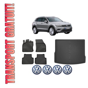 Set Covorase Presuri Auto Si Tavita Portbagaj Volkswagen TIGUAN SUV Van (AD1) din 2016-2020 Volkswagen