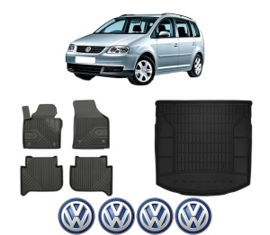 Set Covorase Presuri Auto Si Tavita Portbagaj Volkswagen TOURAN (1T1, 1T2) din 2003-2010 Volkswagen - Img 2