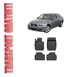 Set covorase presuri BMW Seria 3 (E90) din 2004-2011, auto, din cauciuc thermoplastic, BMW Seria