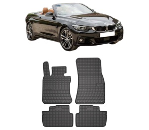 Set covorase presuri BMW Seria 4 Convertible (F33, F83) din 2013-2020, auto, din cauciuc thermoplastic, BMW Seria - Img 2