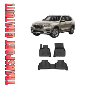 Set covorase presuri BMW Seria X5 (G05, F95) din 2018-2023, auto, din cauciuc thermoplastic, BMW Seria