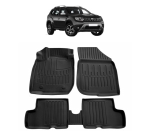 Set covorase presuri DACIA DUSTER 2WD din 2010-2014, auto, din cauciuc thermoplastic - Img 7