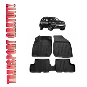 Set covorase presuri DACIA DUSTER 2WD din 2010-2014, auto, din cauciuc thermoplastic - Img 8