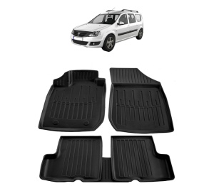 Set covorase presuri DACIA LOGAN MCV din 2006-2012, auto, din cauciuc thermoplastic - Img 2