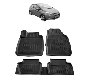 Set covorase presuri FORD FIESTA din 2008-2017, auto, din cauciuc thermoplastic - Img 7