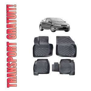 Set covorase presuri HONDA CIVIC HB VIII din 2005-2011, auto, din cauciuc thermoplastic - Img 7