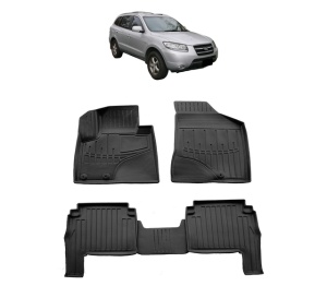 Set covorase presuri HYUNDAI SANTA FE II CM din 2010-2012, auto, din cauciuc thermoplastic - Img 2