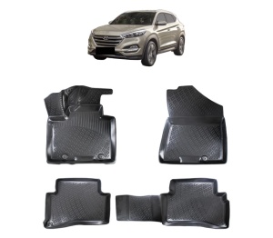 Set covorase presuri HYUNDAI TUCSON III din 2015-2020, auto, din cauciuc thermoplastic - Img 2