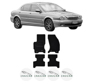 Set Covorase Presuri JAGUAR X-TYPE I (X400) din 2001-2009, Auto, Material Textil Mocheta, JAGUAR - Img 2