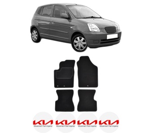 Set Covorase Presuri KIA PICANTO I (SA) din 2004-2011, Auto, Material Textil Mocheta, KIA - Img 2
