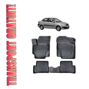 Set covorase presuri KIA RIO II din 2005-2011, auto, din cauciuc thermoplastic - Img 8