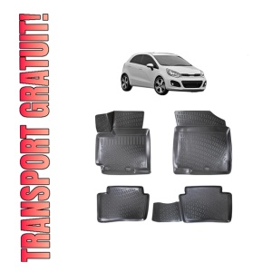 Set covorase presuri KIA RIO III din 2011-2017, auto, din cauciuc thermoplastic - Img 8