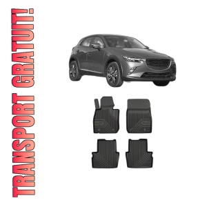 Set covorase presuri MAZDA CX-3 (DK) din 2015-2018, auto, din cauciuc thermoplastic, MAZDA