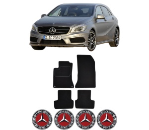 Set Covorase Presuri MERCEDES-BENZ A-CLASS (W176) din 2012-2018, Auto, Material Textil Mocheta, MERCEDES-BENZ - Img 2