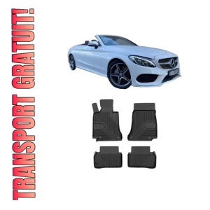 Set covorase presuri MERCEDES-BENZ C-CLASS Convertible (A205) din 2016-2023, auto, din cauciuc thermoplastic, MERCEDES-BENZ