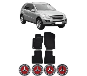 Set Covorase Presuri MERCEDES-BENZ M-CLASS (W164) din 2005-2011, Auto, Material Textil Mocheta, MERCEDES-BENZ - Img 2