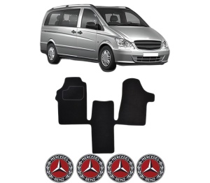 Set Covorase Presuri MERCEDES-BENZ VITO Bus (W639) din 2003-2014, Auto, Material Textil Mocheta, MERCEDES-BENZ - Img 2