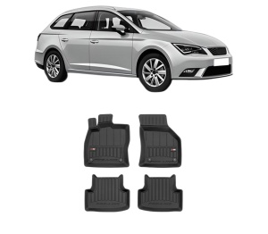 Set covorase presuri SEAT LEON ST (5F8) din 2012-2020, auto, din cauciuc thermoplastic, SEAT - Img 2