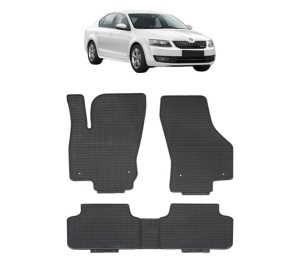 Set covorase presuri SKODA Octavia III din 2014-2019, auto, din cauciuc thermoplastic - Img 2
