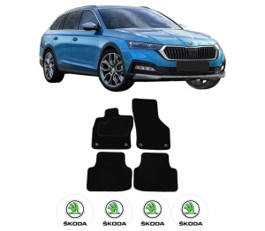 Set Covorase Presuri SKODA Octavia IV (NX3, NN3, PV3) din 2020, Auto, Material Textil Mocheta, SKODA - Img 2