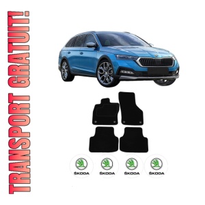 Set Covorase Presuri SKODA Octavia IV (NX3, NN3, PV3) din 2020, Auto, Material Textil Mocheta, SKODA