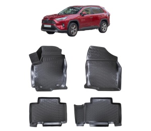 Set covorase presuri TOYOTA RAV 4 IV XA40 din 2012-2018, auto, din cauciuc thermoplastic - Img 2