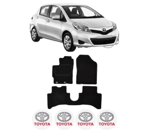 Set Covorase Presuri TOYOTA YARIS (_P13_) din 2010-2020, Auto, Material Textil Mocheta, TOYOTA - Img 2