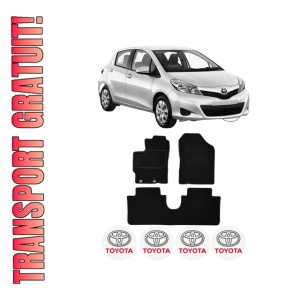 Set Covorase Presuri TOYOTA YARIS (_P13_) din 2010-2020, Auto, Material Textil Mocheta, TOYOTA