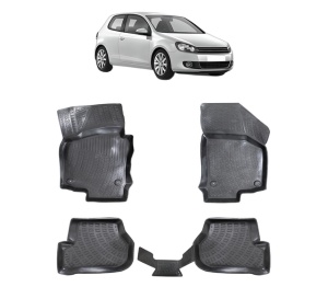 Set covorase presuri Volkswagen GOLF 6 din 2008-2012, auto, din cauciuc thermoplastic - Img 7