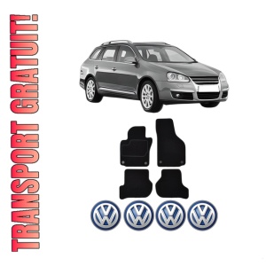 Set Covorase Presuri Volkswagen GOLF V Variant (1K5) din 2007-2009, Auto, Material Textil Mocheta, Volkswagen