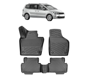 Set covorase presuri Volkswagen SHARAN din 2010, auto, din cauciuc thermoplastic - Img 2
