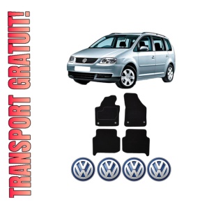 Set Covorase Presuri Volkswagen TOURAN VAN (1T1, 1T2) din 2003-2010, Auto, Material Textil Mocheta, Volkswagen