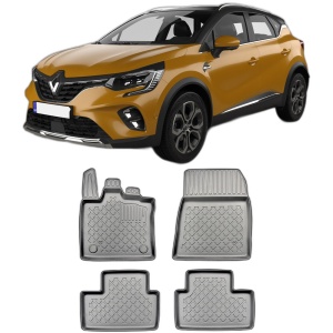 Set covorase RENAULT CAPTUR II, din 01.2020 - Prezent, covorase tavita, caroserie SUV INAINTE DE FACELIFT, compatibile cu autoturismul RENAULT CAPTUR II, ARISTAR - Img 2