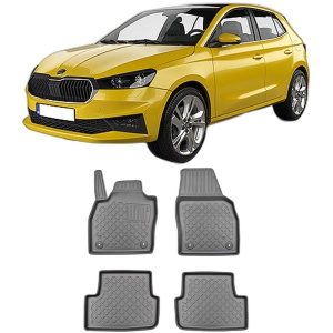 Set covorase SKODA FABIA IV, din 09.2021 - Prezent, covorase tavita, caroserie HATCHBACK, compatibile cu autoturismul SKODA FABIA IV, ARISTAR - Img 2