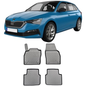 Set covorase SKODA SCALA, din 04.2019 - Prezent, covorase tavita, caroserie HATCHBACK inclusiv FACELIFT, compatibile cu autoturismul SKODA SCALA, ARISTAR - Img 2