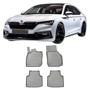 Set covorase SKODA SUPERB IV MHEV din 12.2023 - Prezent, covorase tavita, caroserie SEDAN, compatibile cu autoturismul SKODA SUPERB IV MHEV, ARISTAR - Img 2
