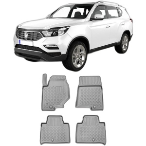 Set covorase SSANG YONG REXTON Y400, din 11.2017 - Prezent, covorase tavita, caroserie SUV AL 3-LEA rand exclus, compatibile cu autoturismul SSANG YONG REXTON Y400, ARISTAR - Img 2
